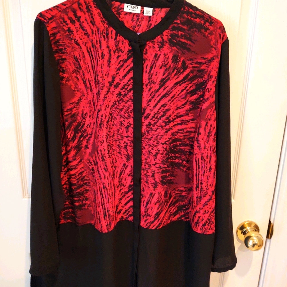 Women's 18/20 Cato's button front tunic